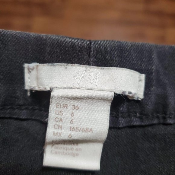 H&M Black Jeggings Size 6 - Picture 3 of 6